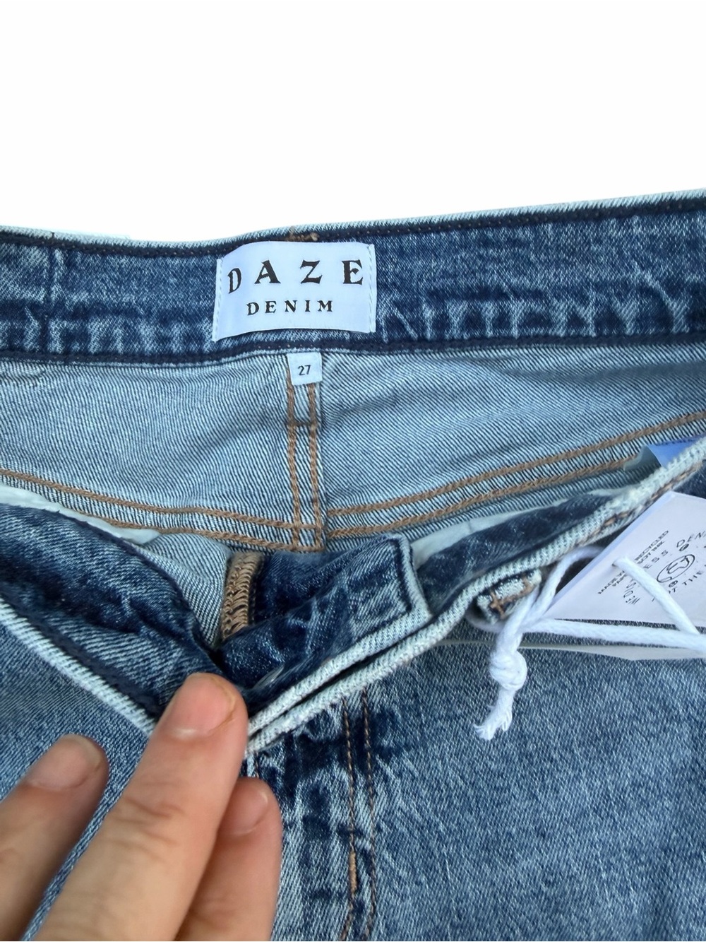 DAZE Sundaze High Rise Vintage Straight Jeans NWT Size 27 Brooklyn - Picture 7 of 13